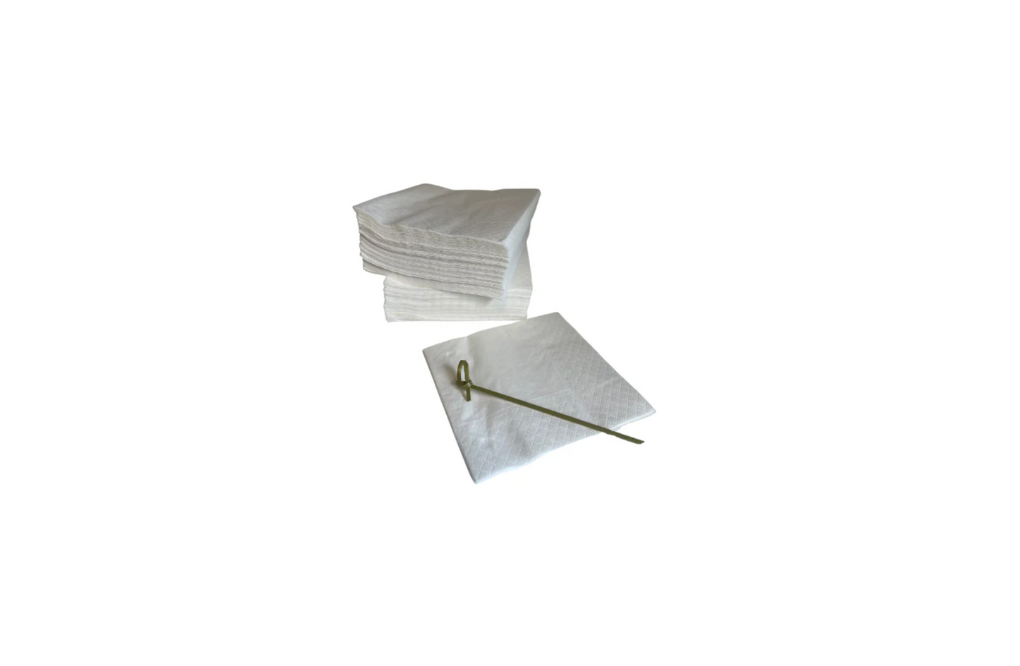 Cocktail Napkin | Premium | 1 ply | White | 30cm x 30cm | 500 pack