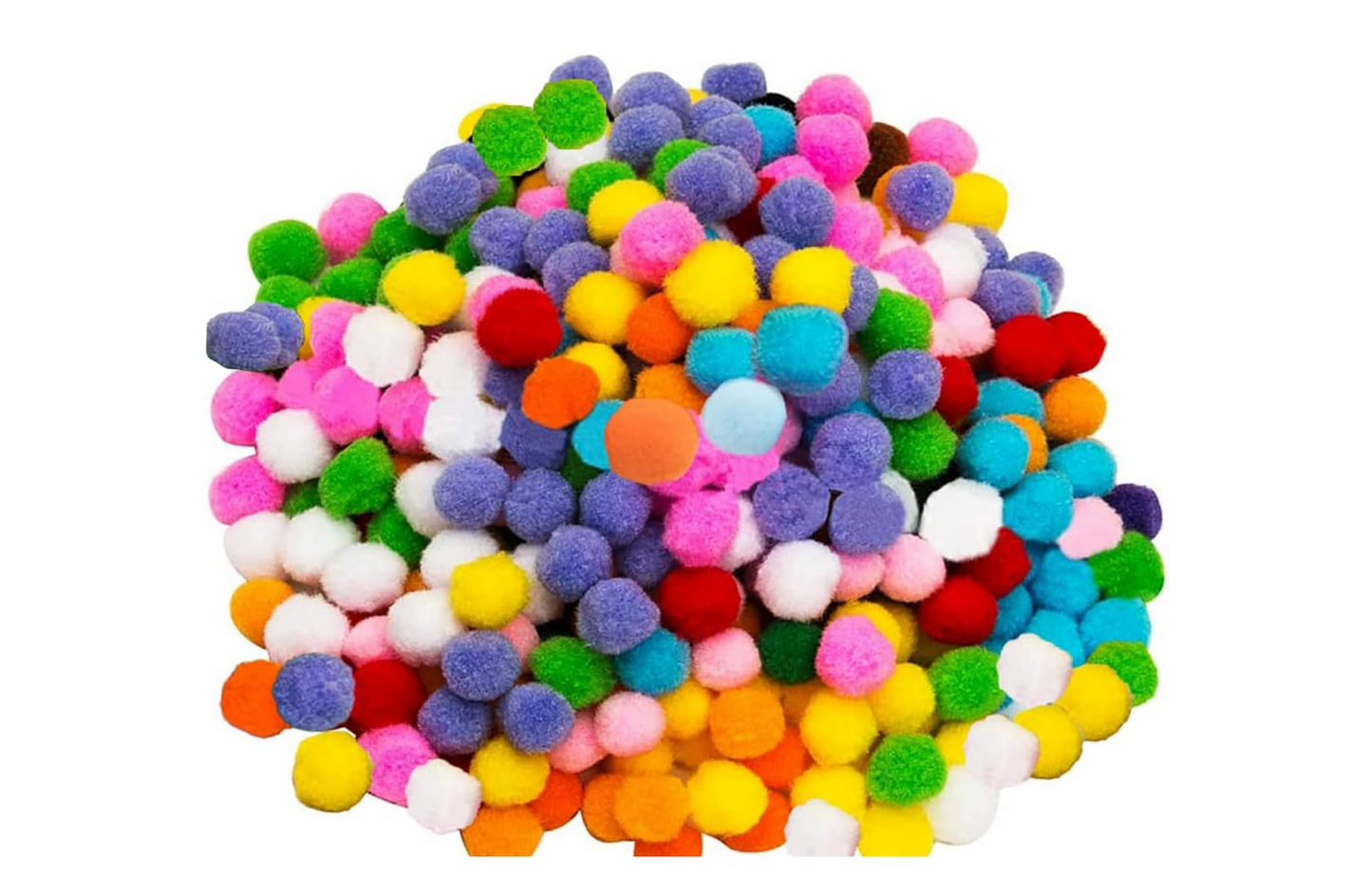 Pom Poms | Assorted Colours | 100 pieces