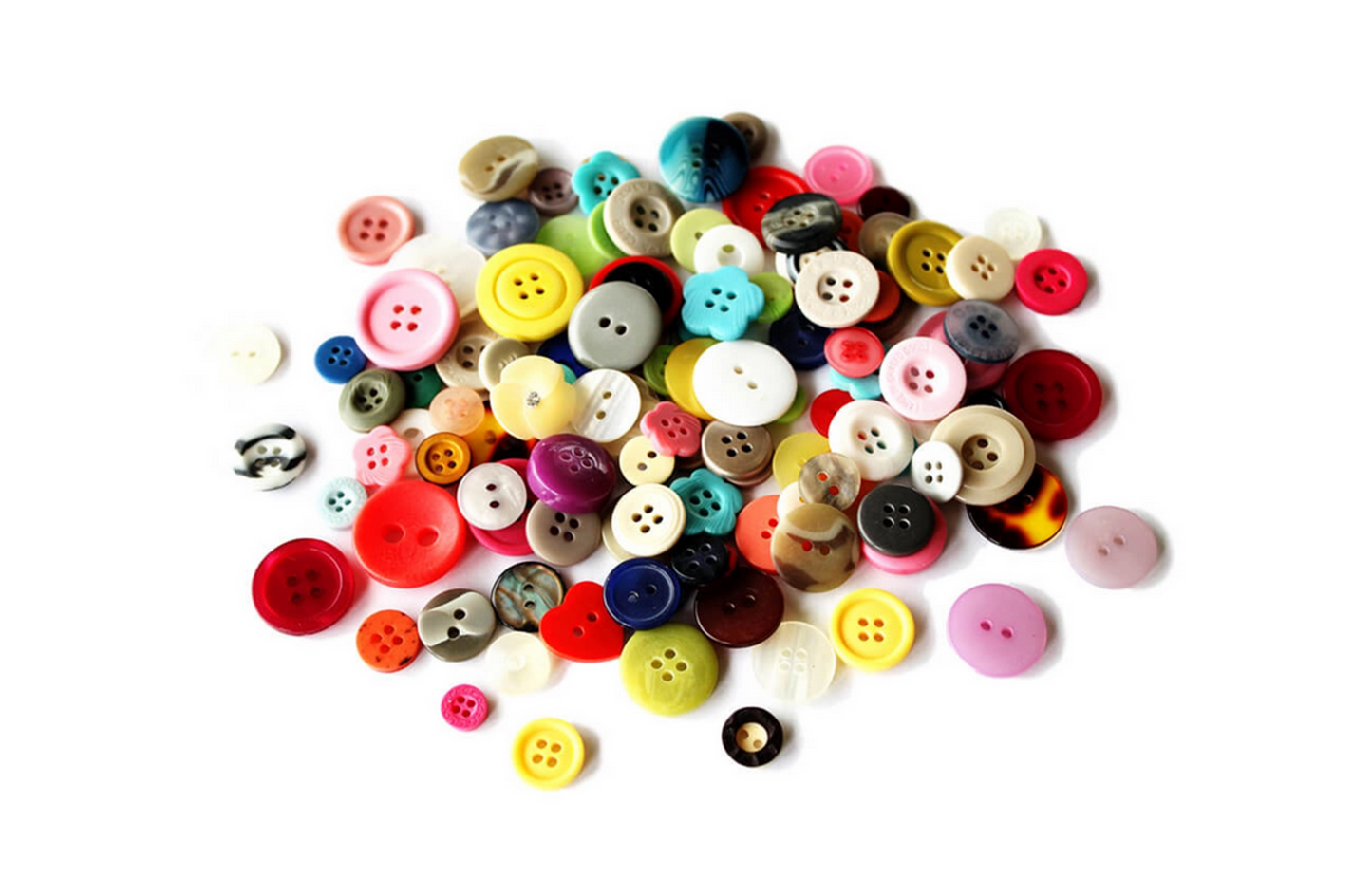 Buttons | Assorted Colours | 500g