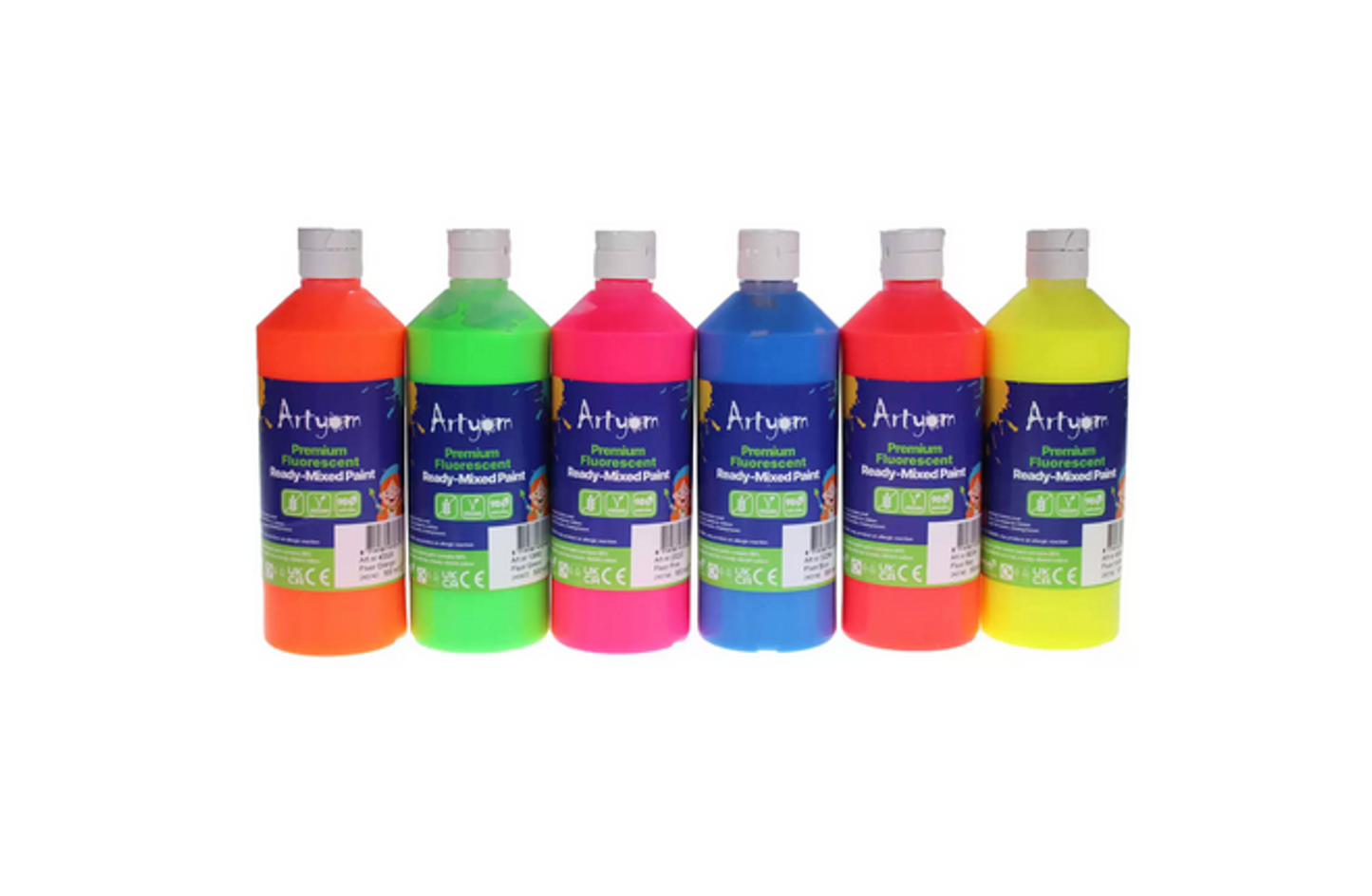 Ready Mixed Fluorescent Poster Paint | Premium | 500ml