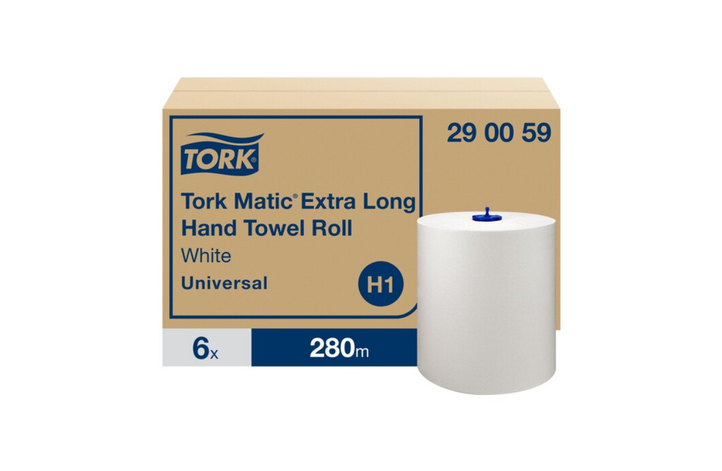 Tork Matic Extra Long Paper Hand Towels | White | 280m | 6 pack