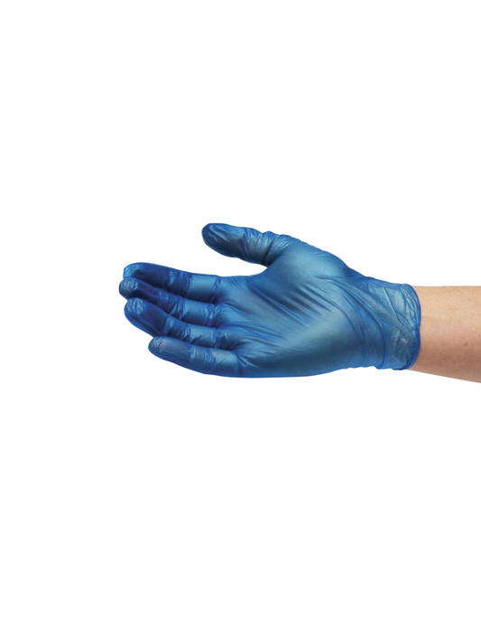 Blue Vinyl Gloves | Powder free | Latex free | Pack 100