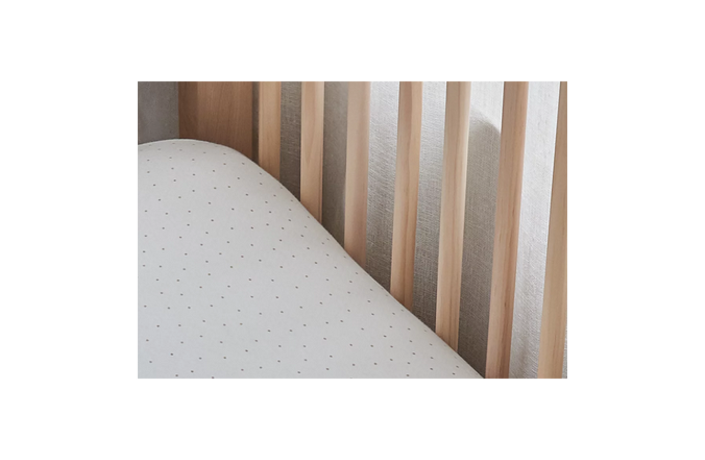Natural Spotty Fitted Sheet