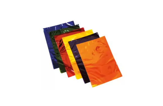 Cellophane Sheets Assorted Colours | A4 | 48 Pack