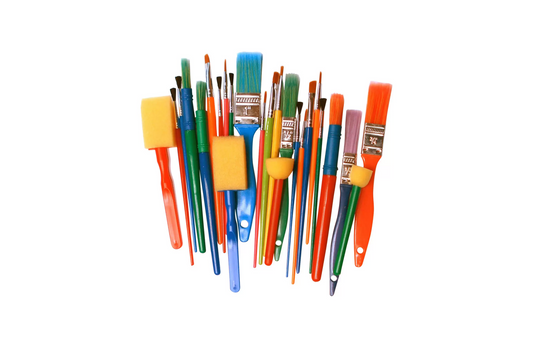 Kids Paint Brushes and Dabbers | Assorted | 25 Pack