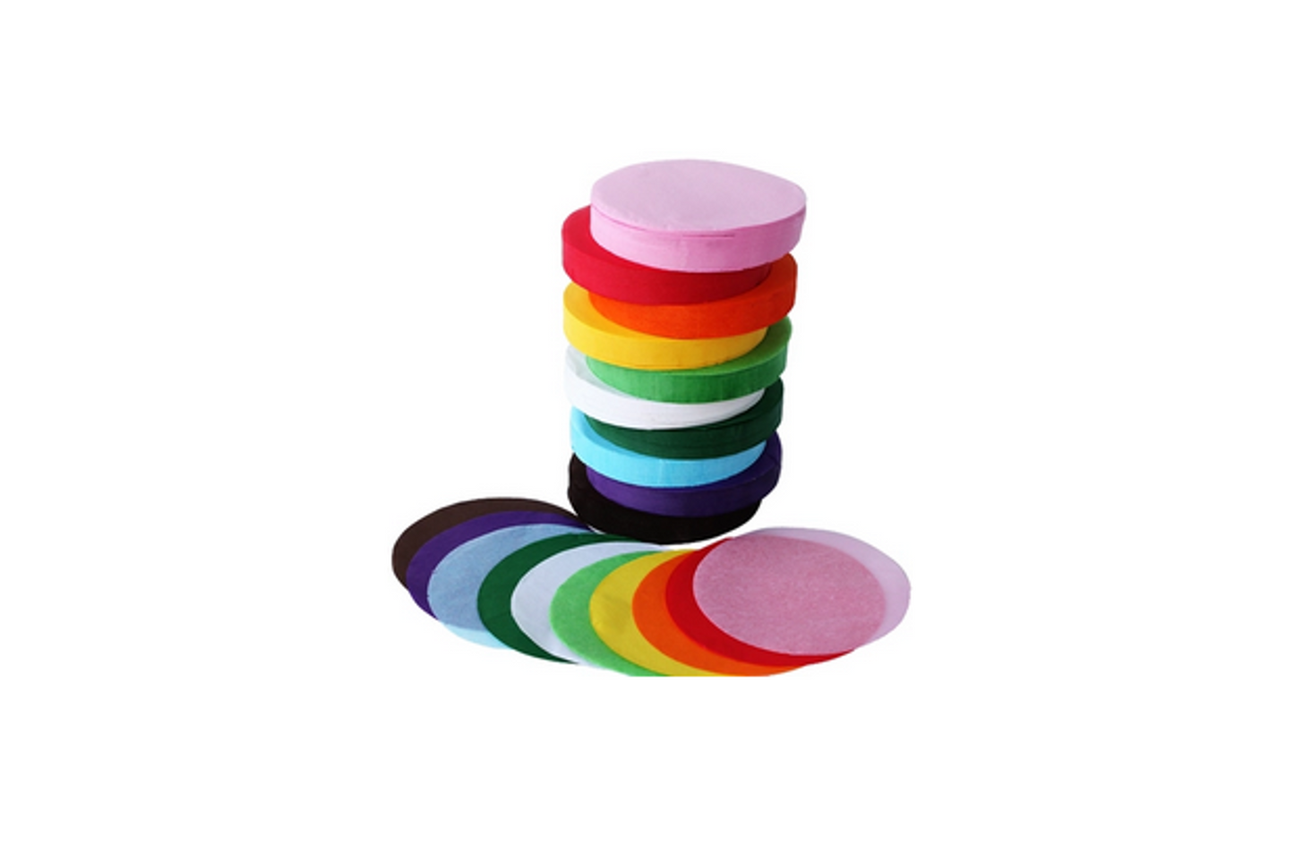 Tissue Paper Circles | Assorted Colours | 10cm | 4600 Sheets