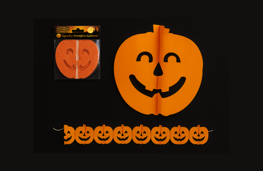 Paper Pumpkin Garland | 3 metre