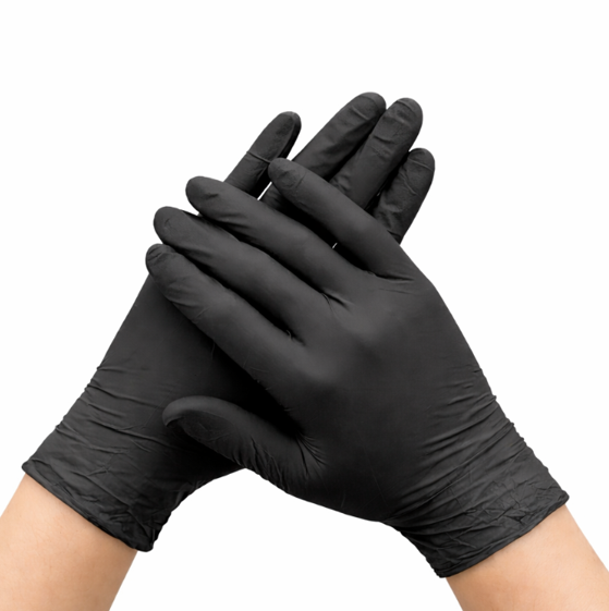 Black Nitrile Gloves | Powder free | Latex free | Pack 100