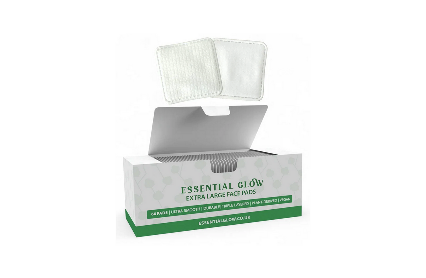 Essential Glow XL | Face Pads | Triple Layered | Ultra Smooth | Durable | 60 Pads