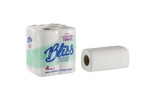 Kitchen Roll | 2 Ply |  Embossed | 1200 Sheets | 24 pack