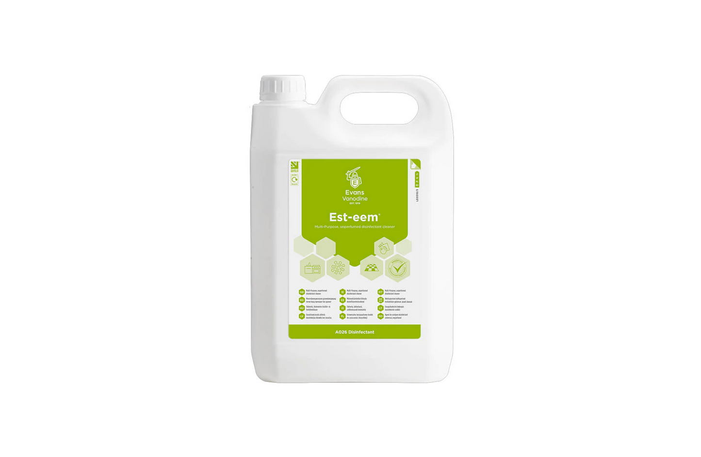 Evans Est-eem | Food Safe Cleaner | Sanitiser | Concentrate | 5 litre
