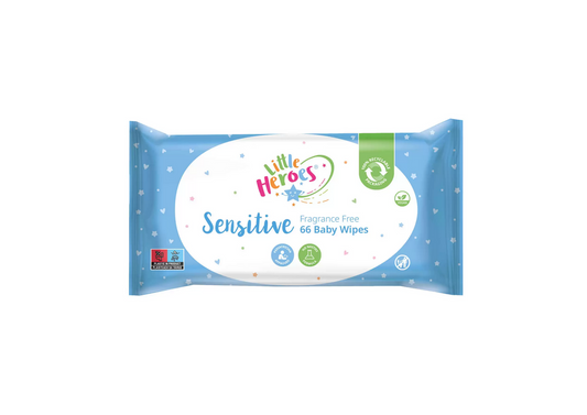 Little Heroes Sensitive Baby Wipes | 66 pack