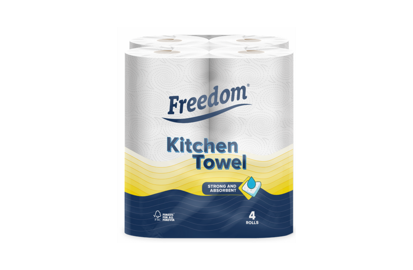 Kitchen Roll | 2 Ply |  Embossed | 1200 Sheets | 24 pack