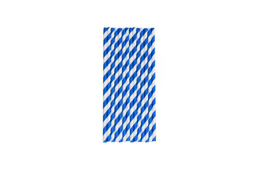 Straw | Paper Based | 8 inch | Swirl Pattern | Various Mixed Colours | 250 pack